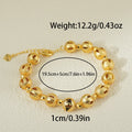 Middle eastern retro luxury 24k gold plated copper bracelet, hollow design, adjustable chain, perfect for women