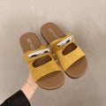Birkenstock casual beach sandals - trendy women's flip-flops for outdoor wear - 2025 summer new arrival - lightweight, low-profile, hook-and-loop sandals