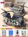Extra-large helicopter military transport plane early education story machine children's alloy inertia car boy's toy