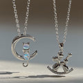 European and american cross-border e-commerce new jewelry fashion diamond-studded animal pendant versatile rabbit cat alloy necklace necklace