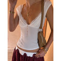 Amazon women's clothing  spring new fashion hot girl style minimalist solid color slim fit versatile cropped top