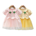 Girls' summer dresses  new style: chic little girl short-sleeve bowknot princess tutu dress