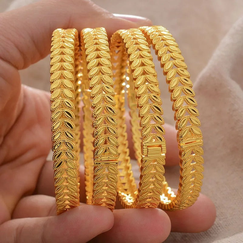 dubai women's bracelet middle eastern gold bracelet ethiopian saudi arabian wedding bridal jewelry