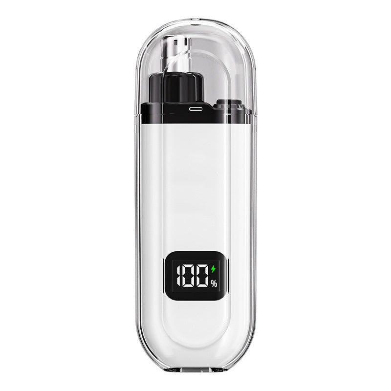 New rechargeable electric nose hair trimmer for men - digital display, mini & portable