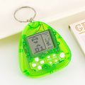 tetris game console - mini triangle handheld arcade game toy keychain charm
