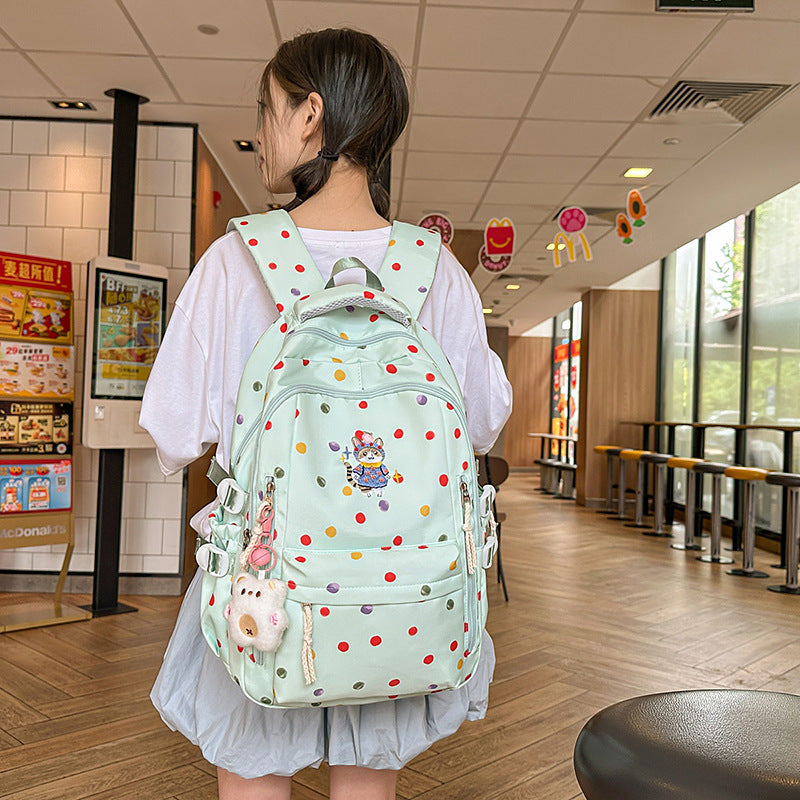 Small fresh Korean version backpack new simple female student schoolbag large capacity lightweight backpack