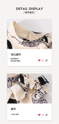 Girls' two-piece set for export: light beige long-sleeve top with rabbit and letter print, loose-fit pants, autumn children's outfit