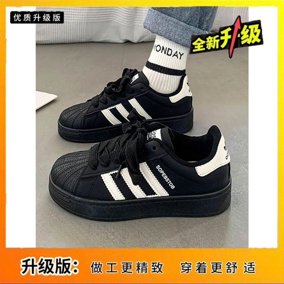 Girls' shell toe sneakers - new  spring/autumn collection - breathable, versatile casual sports shoes for students (sizes for mid-to-large children)