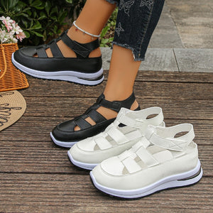 Export  summer new arrivalcut outcasual sandals women's outwearplatform shoesthick sole hidden heel women's shoes wholesale