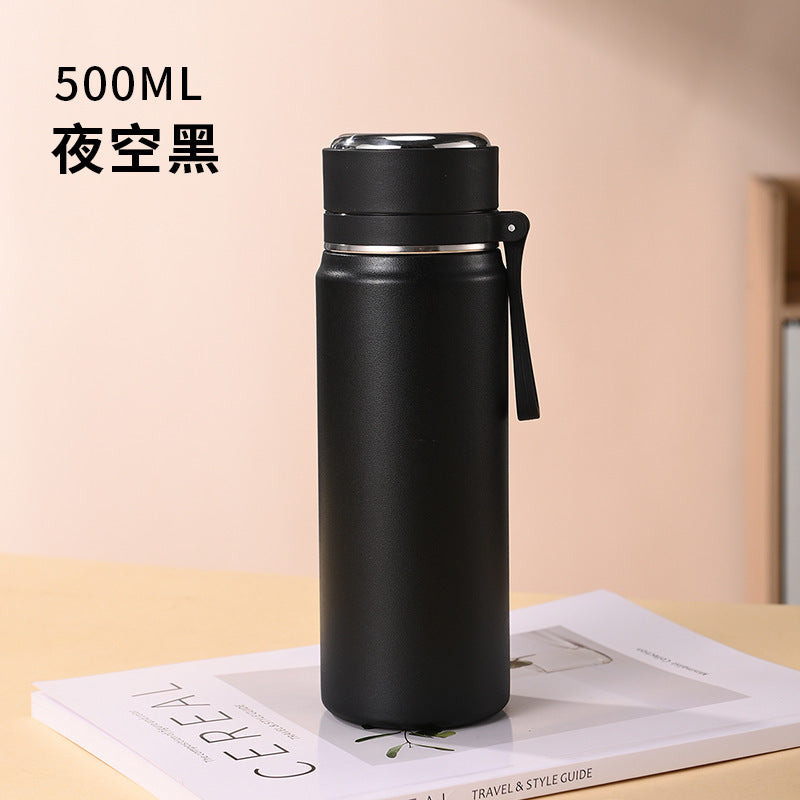 High-style insulated tumbler for women, 304 stainless steel trendy portable water bottle for men, tea infuser cup - wholesale & customization available