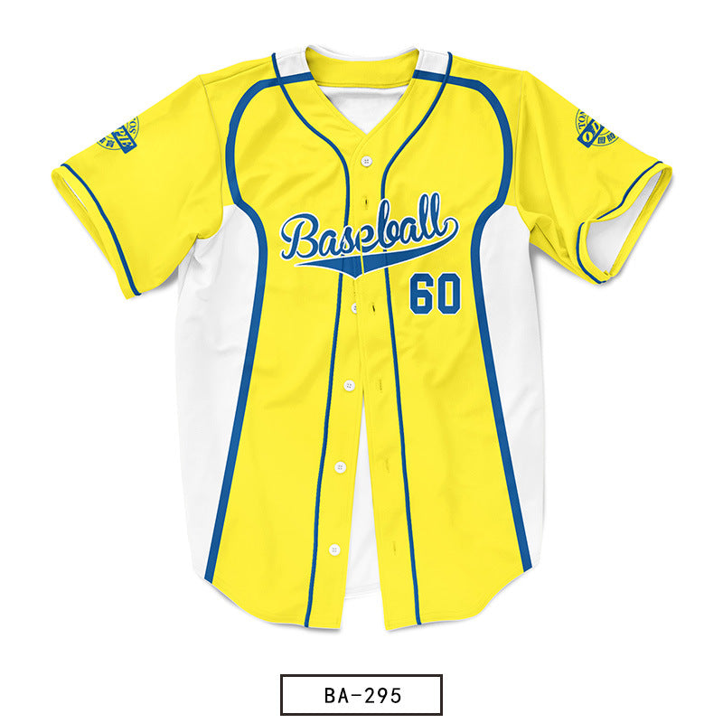 Sublimation custom American baseball jersey sports jacket sticker embroidered softball jersey competition men's and women's baseball jersey printing