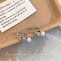 Sparkling zircon bead pendant earrings for women, 2026 new arrival, unique design, lightweight luxury, versatile earrings and studs