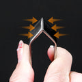 304 stainless steel slant tip tweezers - multi-purpose kitchen tool for removing hair, feathers, and fish bones. also available in 430 stainless steel flat tip tweezers