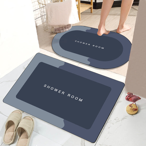 Modern simple bathroom floor mat absorbent toilet toilet bedroom door carpet door mat non-slip foot mat