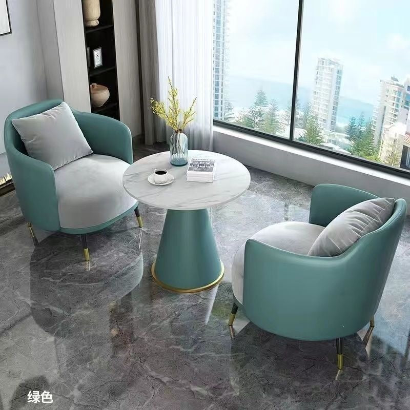 Hotel table and chair combination sales office reception table and chair shopping mall beauty salon casual single sofa coffee table combination