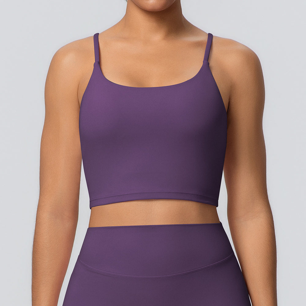 New cloud-feel yoga top women's sports bra tank top - beautiful back, quick-dry vest, outdoor running fitness bra