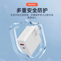 Suitable for xiaomi 120w european standard dual-port charger, xiaomi 15 phone fast charging adapter, usb charging head, a+c port, cross-border