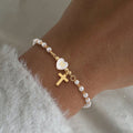 Amazon cross-border new arrival: letter beaded bow bracelet - elegant, versatile, fresh, sweet, and cute jewelry for women