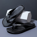 Stylish men's flip-flops: summer outdoor anti-slip casual thongs, thick-soled beach fashion sandals
