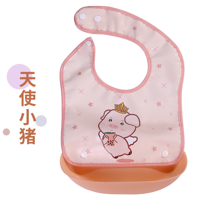 Factory direct waterproof baby bibs - removable food feeding bibs for infants and toddlers - no-wash bibs for baby mealtime