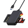 Usb/type-c four-in-one sd/tf/cf/ms card reader is suitable for mobile phones and computers type-c memory cards