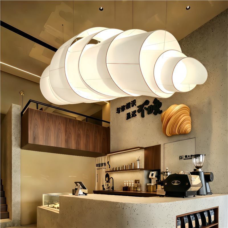Coffee shop front desk, dining room pendant lights, creative clothing store, designer fabric, bakery, japanese restaurant, hotel art lighting