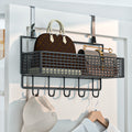 Over-the-door hook: your ultimate entryway organizer! wall-mounted, no-drill storage rack for bedroom closet, side-mounted clothes hanger
