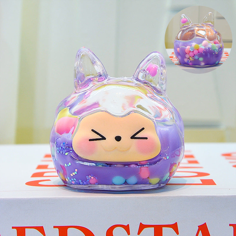 oversized three-dimensional quicksand KIKI shopping mall blind box figure desktop ornament car pendant DIY jewelry accessories