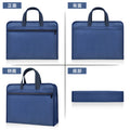 Waterproof business document briefcase canvas portfolio handbag conference printable information bag large capacity