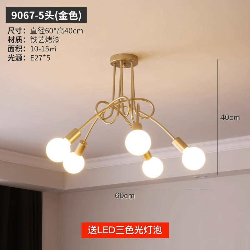 export european style living room chandelier post-modern casual three-head dining room master bedroom for home high-end scandinavian lamps