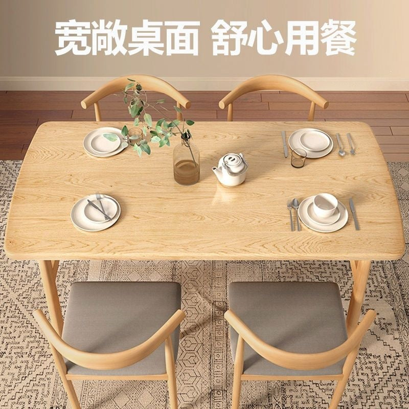 Rectangular table and chair combination casual small apartment dining table suit dining table and chair for home dining table and chair catering merchant
