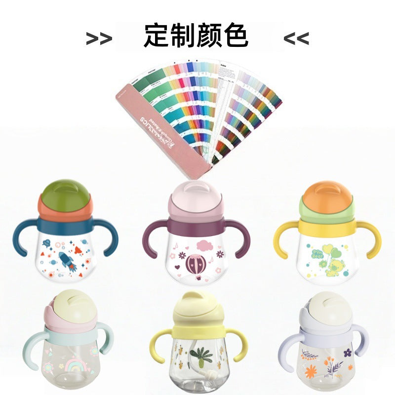 Source factory personalized baby anti-choking straw cup kids water kettle baby water cup maternal and baby products baby learning drinking cup