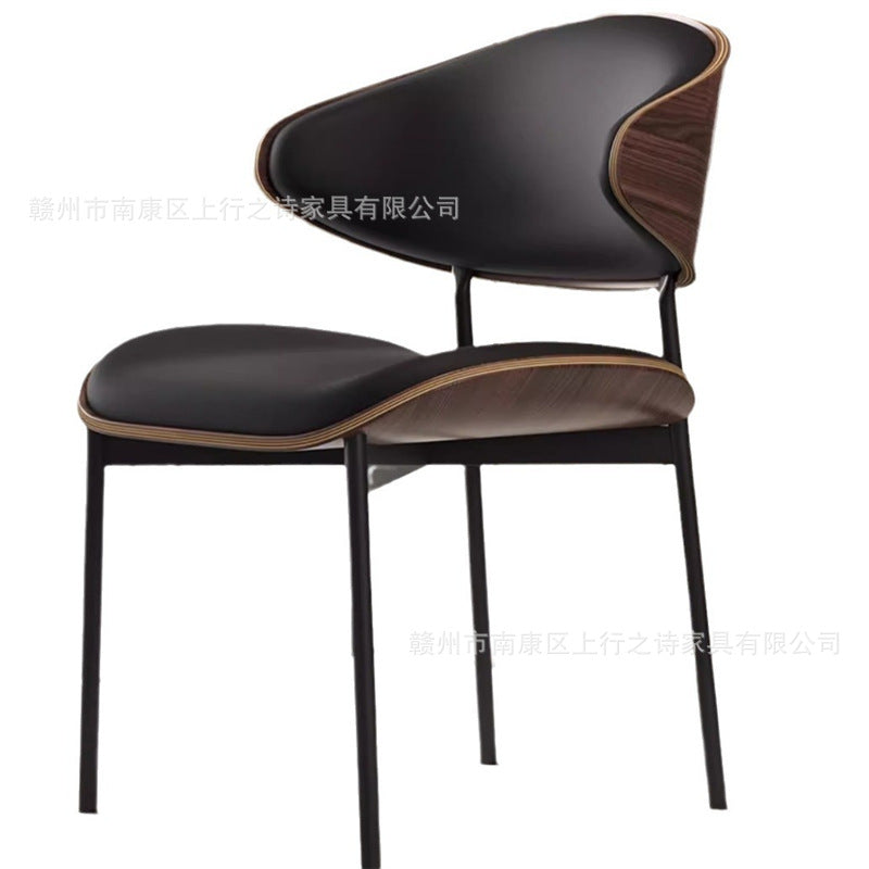 Italian dining chair - modern minimalist light luxury dining table and chair set - designer style nordic 2025 new arrival dining stool