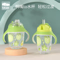 Ppsu baby learning cup 240ml candy color kids water cup baby outdoor portable drinking straw cup