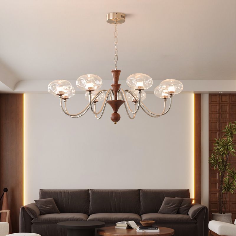 Medieval style simple atmosphere chandelier living room advanced sense creative branch dining room bedroom household lighting Zhongshan lamps