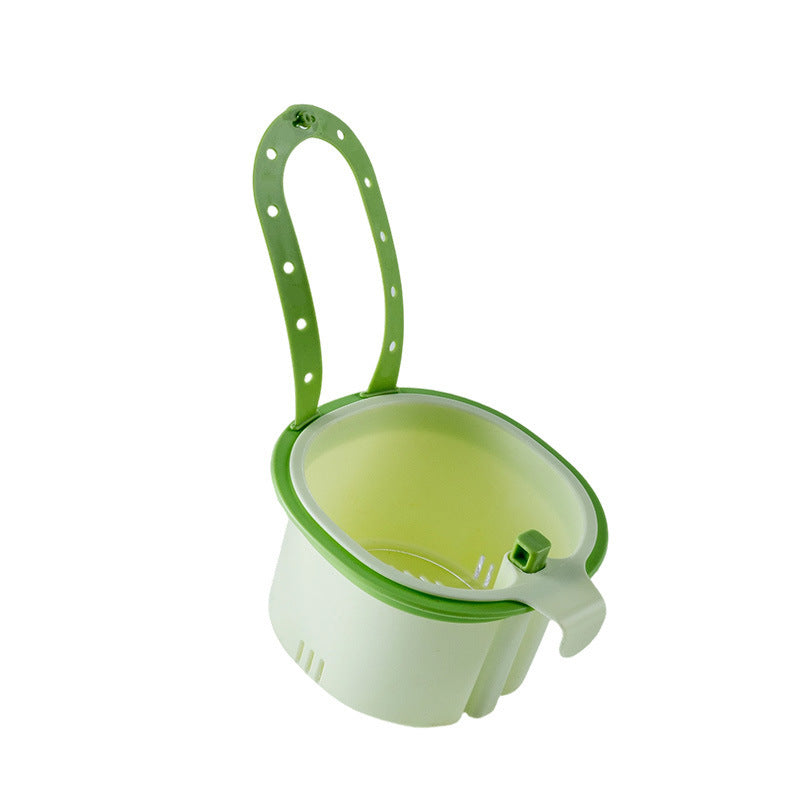 Hanging sink drain basket kitchen table leftovers filter fruit cleaning drain hanging basket storage basket
