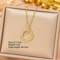 [titanium steel] cross-border popular full diamond nail necklace for women, fashionable and versatile, high-end copper inlaid zirconium clavicle chain accessories