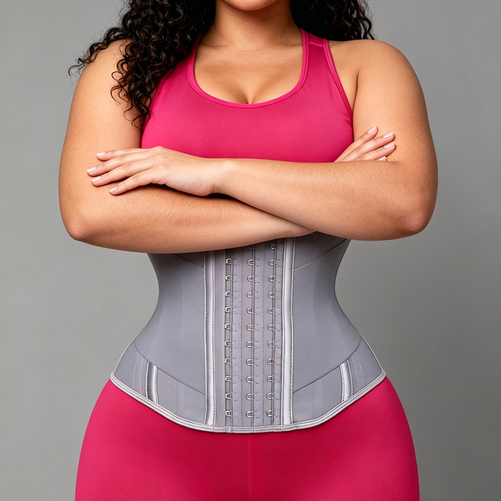 15-bone mesh shaping waist and abdominal belt with 2 side strong pressure straps for body shaping, waist slimming, slimming sports waistband for postpartum period