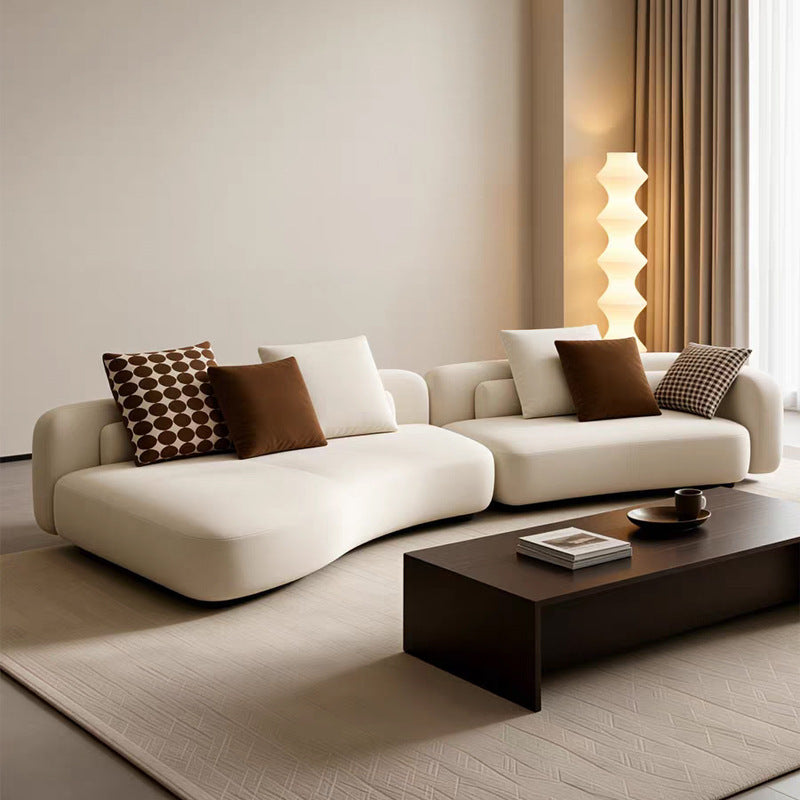 Bessel sofa italian normcore special shaped large flat villa module curved cashmere living room fabric sofa