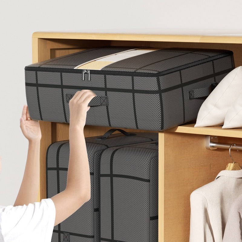 Cross-border large pane, under-bed storage bag, household flat storage, organizing box, and folding storage storage artifact under the bed