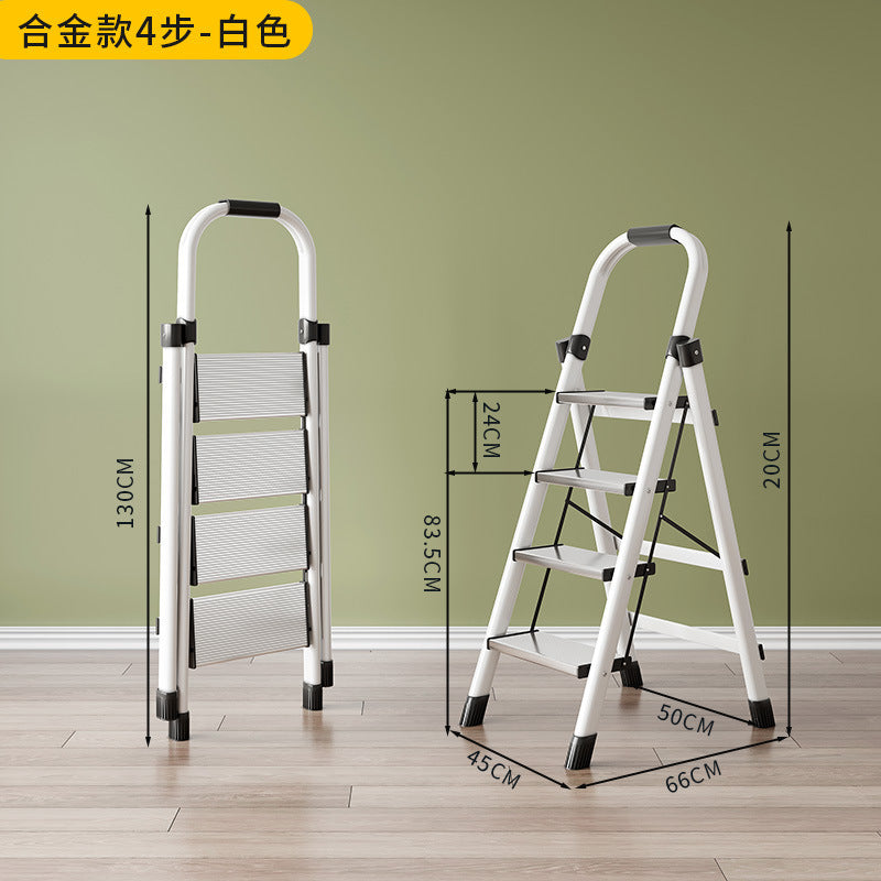 Ladder for homemultifunctional herringbone ladder foldable ladder stair stool small indoor extra thick flower stand thickened carbon steel