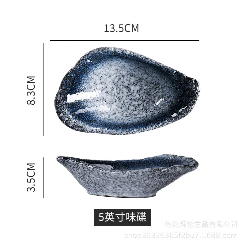Japanese ceramic retro japanese stylefor home soy sauce dish vinegar pot seasoning dish kitchen supplies side dish dipping dish wholesale