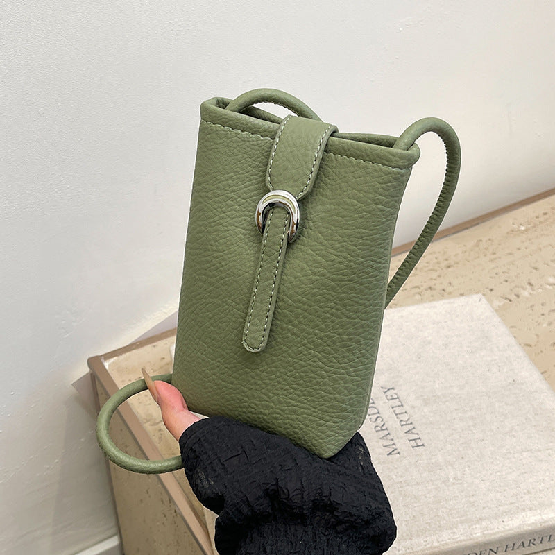 Foreign order advanced sense simple small bag women 2025 new spring and summer casual lightweight shoulder messenger bag mobile phone bag