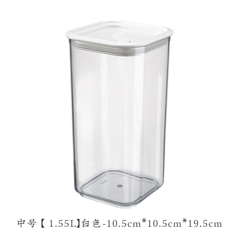 Food, snacks, grains, nuts, storage, sealed box, kitchen, living room, moisture-proof and dustproof, can be stacked with large storage tanks