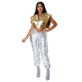e-commerce european and american women's instrendy style bronzing cotton vest bread vest  hot sale