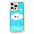 Custom painted phone case - cartoon design for iphone 16, solid color apple 15, diamond sand diy phone 14 soft case