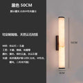 Modern casual marble round tube wall lamp hotel sales department corridor foyer accessible luxury bench decorative wall lamp custom size