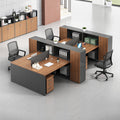 Saint li casual staff desk and chair combination modern office financial table screen card slot
