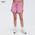 Summernew arrivalcasual sports shorts for women loose ice-feeling breathable waistband drawstring fitness yoga shorts dss069