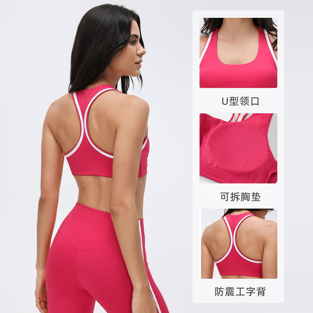 Women's high-impact sports bra - uplift, support, and anti-sagging bra for running, fitness, yoga, and back support - d26038